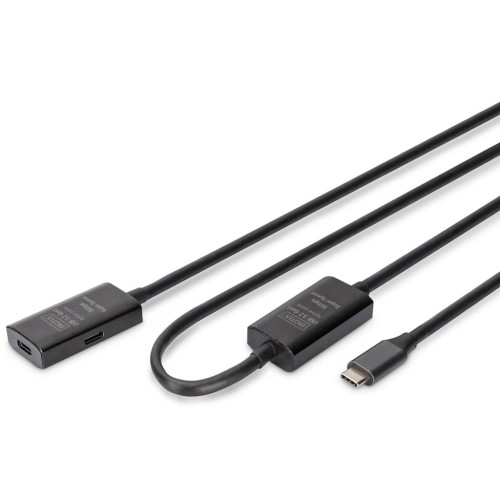 Дата кабель USB-С M/F 10.0m USB3.2 Gen1 Active 5G Digitus (DA-73109) – DIGITUS