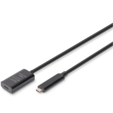 Дата кабель USB-С M/F 5.0m USB3.2 Gen2 Active 10G Digitus (DA-73112)