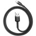 Дата кабель USB 2.0 AM to Lightning 2.0m Cafule 1.5A gray+black Baseus (CALKLF-CG1) – Baseus (вид 2)