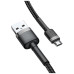 Дата кабель USB 2.0 AM to Micro 5P 1.0m 2.4A grey-black Baseus (CAMKLF-BG1) – Baseus