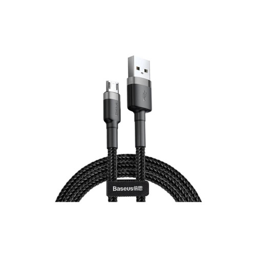 Дата кабель USB 2.0 AM to Micro 5P 1.0m 2.4A grey-black Baseus (CAMKLF-BG1) – Baseus (вид 1)