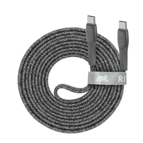 Дата кабель USB-C to USB-C 1.2m USB 2.0 3А 60W grey RivaCase (PS6105 GR12) – RivaCase