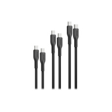 Дата кабель USB-C to USB-C cablekit-cc.black Promate (cablekit-cc.black)