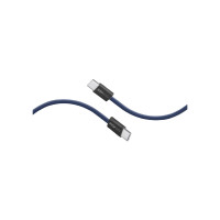 Дата кабель USB-C to USB-C ecoline-cc200.navy Promate (ecoline-cc200.navy)
