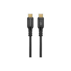 Дата кабель USB-C to USB-C powerbolt240-2m.black Promate (powerbolt240-2m.black)