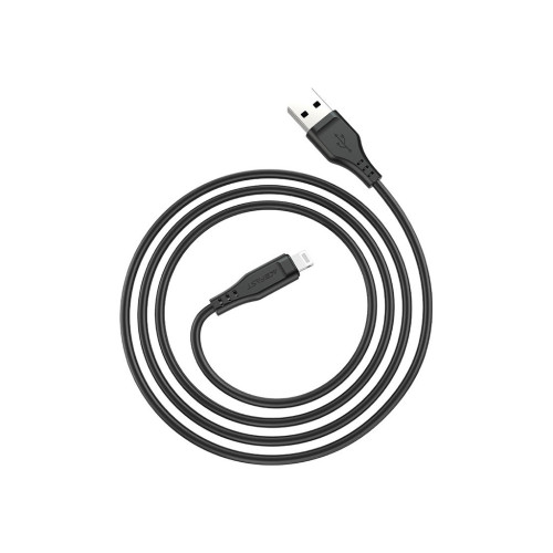 Дата кабель USB 2.0 AM to Lightning 1.2m 2.4A TPE C3-02 Black Acefast (6974316280828) – Acefast (вид 1)
