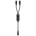 Дата кабель USB 2.0 USB-C 2in1 0.8m + sub 0.4m, 100W, C5-11 Acefast (6974316280149) – Acefast