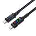 Дата кабель USB-C to USB-C 1.2m 100W with display C7-03 Acefast (6974316282778) – Acefast (вид 2)