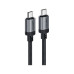 Дата кабель USB-C to USB-C 1.2m 3A aluminum alloy C20-03 Black Acefast (6974316283775) – Acefast (вид 1)