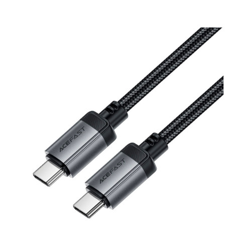 Дата кабель USB-C to USB-C 1.2m 3A aluminum alloy C20-03 Black Acefast (6974316283775) – Acefast (вид 2)