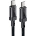 Дата кабель USB-C to USB-C 1.2m 60W stainless steel C12-03 Black Acefast (6974316283317) – Acefast (вид 1)