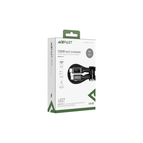 Дата кабель USB-C to USB-C 2.0m 100W with display C6-03 Acefast (6974316281054) – Acefast (вид 2)