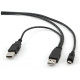 Дата кабель USB 2.0 AM/AM to Mini 5P 0.9m Cablexpert (CCP-USB22-AM5P-3)