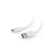 Дата кабель USB 3.0 AM to USB-C 0.1m Cablexpert (CCP-USB3-AMCM-W-0.1M)