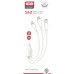 Дата кабель USB 2.0 AM to Lightning + Micro 5P + Type-C 1.0m 2.4A XO (CB-23U3) – XO (вид 2)
