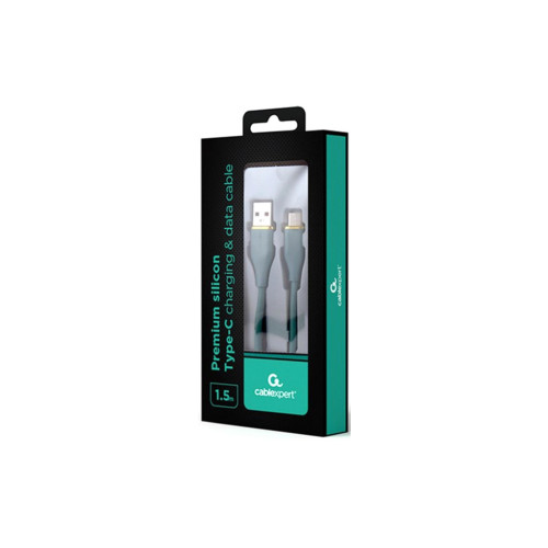 Дата кабель USB 2.0 AM to USB-C 1.5m 2.1A Cablexpert (CC-USB2S-AMCM-1.5M-G) – Cablexpert (вид 1)