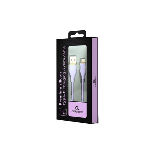 Дата кабель USB 2.0 AM to USB-C 1.5m 2.1A Cablexpert (CC-USB2S-AMCM-1.5M-P) – Cablexpert (вид 1)