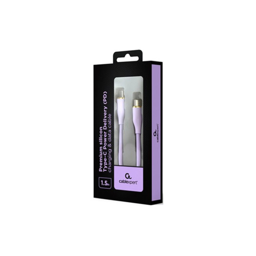 Дата кабель USB-C to USB-C 1.5m 3A Cablexpert (CC-USB2S-CMCM-1.5M-BK) – Cablexpert (вид 1)