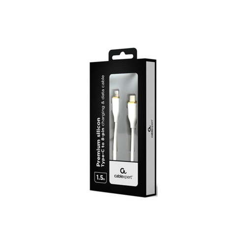 Дата кабель USB 2.0 AM to Lightning 1.5m 2.25A Cablexpert (CC-USB2S-CM8PM-1.5M-W) – Cablexpert (вид 1)