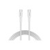 Дата кабель USB-C to USB-C 1.0m OnWire 60CL C-C 60W COLOR Braided 1m White Canyon (CND-CCAP60AB10W) – CANYON