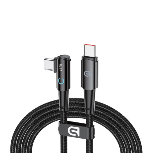 Дата кабель USB-C to USB-C 1.2m 90-degree 100W black Armorstandart (ARM75870) – Armorstandart