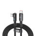 Дата кабель USB-C to USB-C 1.2m 90-degree 100W black Armorstandart (ARM75870) – Armorstandart