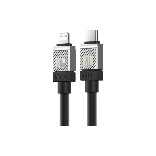 Дата кабель USB-C to Lightning 2.0m CoolPlay Fast Charging 20W black Baseus (CAKW000101) – Baseus (вид 1)