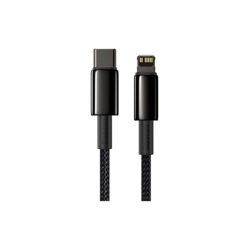 Дата кабель USB-C to Lightning 2.0m Tungsten Gold Fast Charging, PD 20W black Baseus (CATLWJ-A01) – Baseus