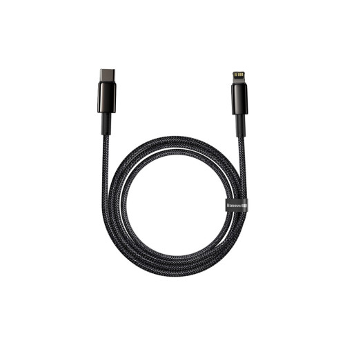 Дата кабель USB-C to Lightning 2.0m Tungsten Gold Fast Charging, PD 20W black Baseus (CATLWJ-A01) – Baseus (вид 1)
