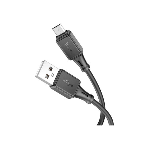 Дата кабель USB 2.0 AM to Micro 5P 1.0m Assistant silicone X101 black HOCO (6942007604055) – HOCO (вид 1)