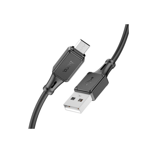Дата кабель USB 2.0 AM to Micro 5P 1.0m Assistant silicone X101 black HOCO (6942007604055) – HOCO (вид 2)
