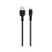 Дата кабель USB 2.0 AM to Lightning 1.0m 2.4A PVC TPE X20 black HOCO (6957531068808) – HOCO