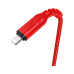 Дата кабель USB 2.0 AM to Lightning 1.0m 2.4A nylon X59 red HOCO (6931474744876) – HOCO (вид 1)