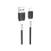 Дата кабель USB 2.0 AM to Lightning 1.0m 2.4A silicone X82 black HOCO (6931474768537) – HOCO