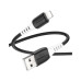 Дата кабель USB 2.0 AM to Lightning 1.0m 2.4A silicone X82 black HOCO (6931474768537) – HOCO (вид 1)