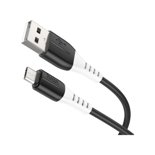 Дата кабель USB 2.0 AM to Micro 5P 1.0m 2.4A silicone X82 black HOCO (6931474768551) – HOCO (вид 1)