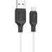 Дата кабель USB 2.0 AM to Micro 5P 1.0m Cool silicone X90 white HOCO (6931474788436) – HOCO