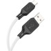 Дата кабель USB 2.0 AM to Micro 5P 1.0m Cool silicone X90 white HOCO (6931474788436) – HOCO (вид 1)