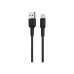 Дата кабель USB 2.0 AM to USB-C 1.0m 3A silicone BX30 black BOROFONE (6931474706928) – BOROFONE