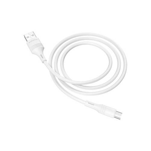 Дата кабель USB 2.0 AM to Micro 5P 1.0m 2.4A PVC BX43 white BOROFONE (6931474735591) – BOROFONE (вид 1)