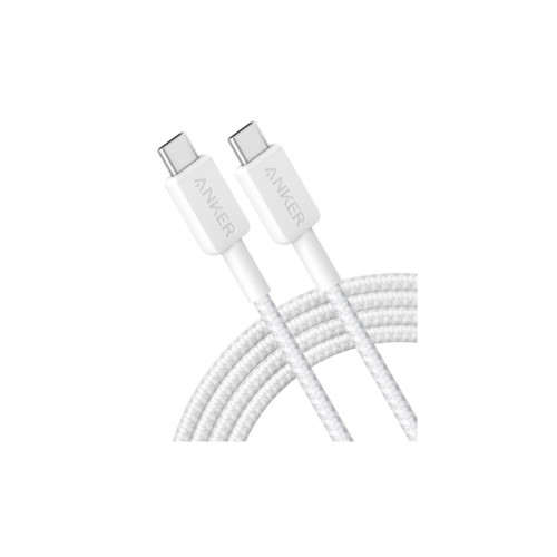 Дата кабель USB-C to USB-C 0.9m nylon 322 white Anker (A81F5H21/A81F5G21) – Anker (вид 1)