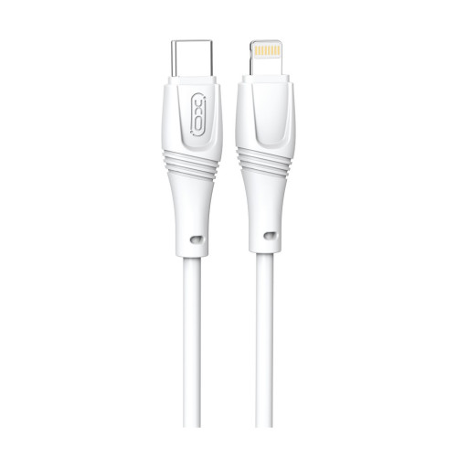 Дата кабель USB-C to Lightning 1.0m 27W High Elastic Zeus XO (NBQ239A_White) – XO