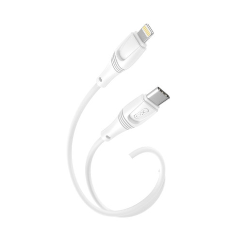 Дата кабель USB-C to Lightning 1.0m 27W High Elastic Zeus XO (NBQ239A_White) – XO (вид 2)