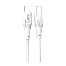 Дата кабель USB-C to USB-C 1.0m 60W High Elastic Zeus XO (NBQ239B_White)
