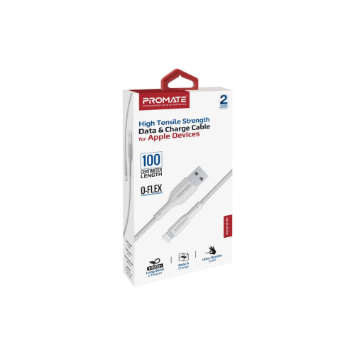 Дата кабель USB 2.0 AM to Lightning 1.0m 2A xCord-Ai white Promate (xcord-ai.white) – Promate (вид 1)