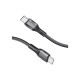 Дата кабель USB-C to USB-C 1.2m 60W PD FletchLink-CC black Promate (fletchlink-cc.black)