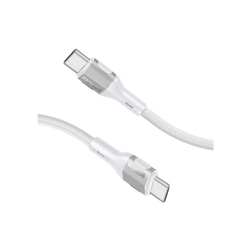 Дата кабель USB-C to USB-C 1.2m 60W PD FletchLink-CC grey Promate (fletchlink-cc.grey) – Promate