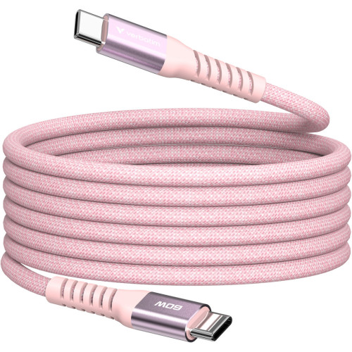 Дата кабель USB-C to USB-C 1.2m Magnetic 60W pink Verbatim (31853) – Verbatim