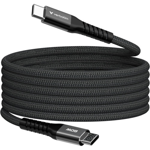 Дата кабель USB-C to USB-C 1.2m Magnetic 60W black Verbatim (31859) – Verbatim