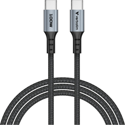 Дата кабель USB-C to USB-C 1.2m 60W black Verbatim (31845) – Verbatim